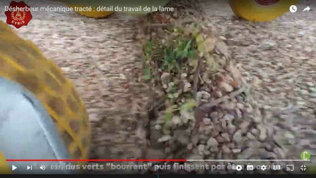 bourrage désherbeur mécanique