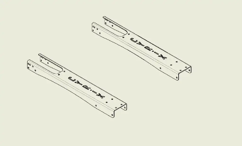 Paire de châssis pour RBVx100 / Frame pair for RBVx100