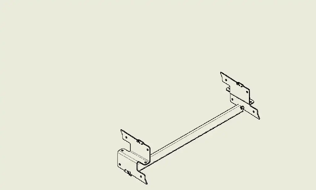 Bloc lame RBVx100 avec deux ailettes / RBVx100 blade assembly with two side wings